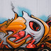 Great Orange Graffiti Brushes-Spray Art Design on Trail Craola