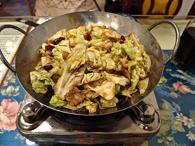 Restaurant Manchurian (满族全羊铺), stir fried cabbage