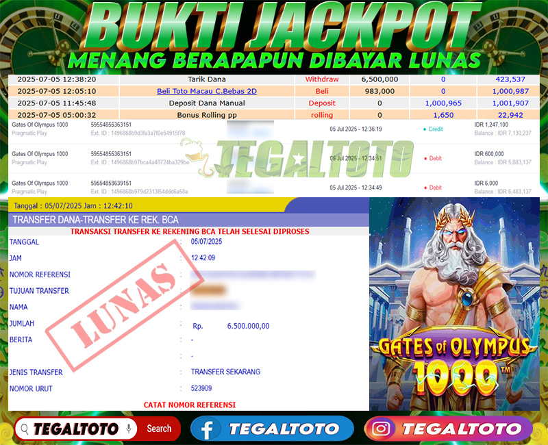 Bukti Jackpot