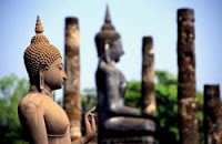 Statues in Sukhothai, Thailand