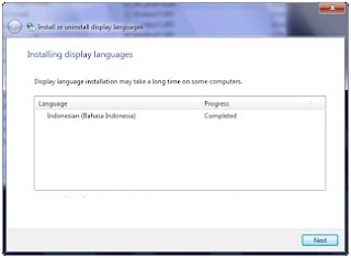 Cara install Windows 7 Language Interface Pack Bahasa Indonesia