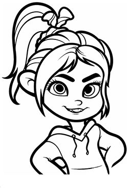 Venellope von Schweetz para colorear y pintar