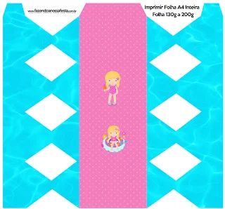 Blondie Girl Pool Party Free Printable Box.