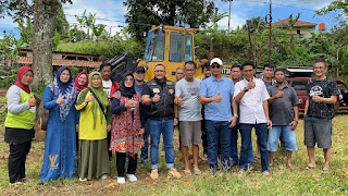 Ketua DPRD Kabupaten sukabumi bersama ketua komisi IV tinjau lokasi pembangunan Sekolah