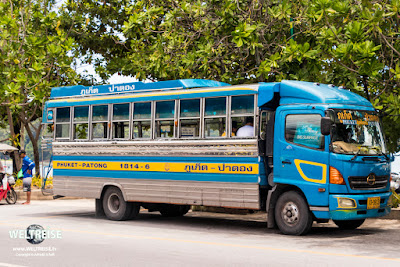 Bus in Patong Beach, Phuket, Thailand.