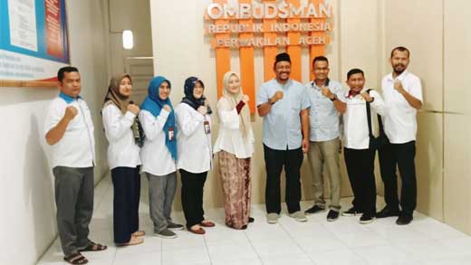 Syech Fadhil di Ombudsman Aceh