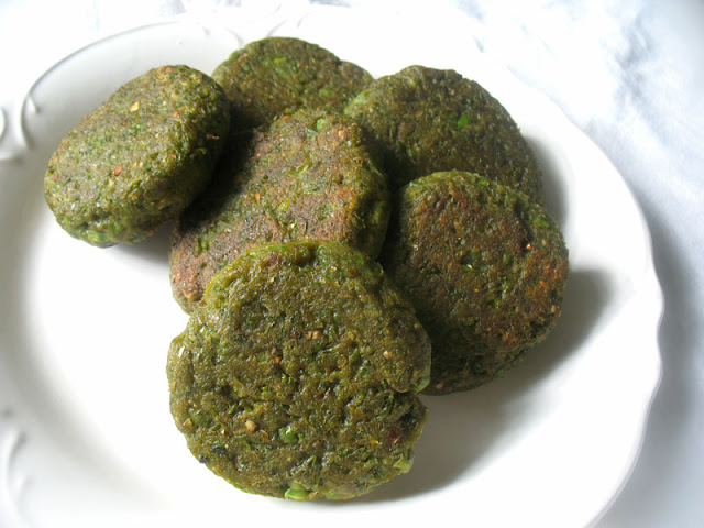 green pea falafel