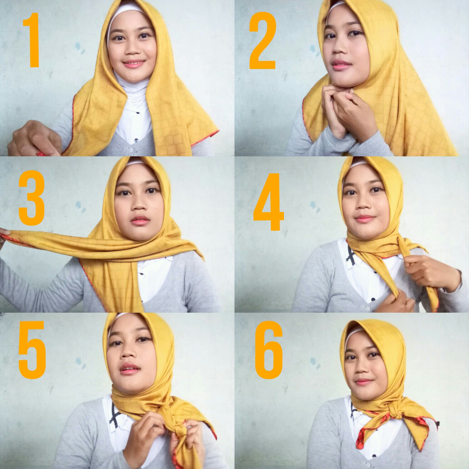 Gambar Tutorial Hijab Jaman Sekarang Simple Tutorial Hijab
