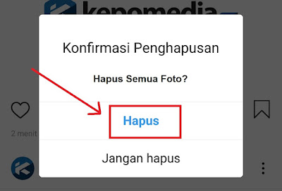 Cara Menghapus Foto Di Instagram Semua Sekaligus