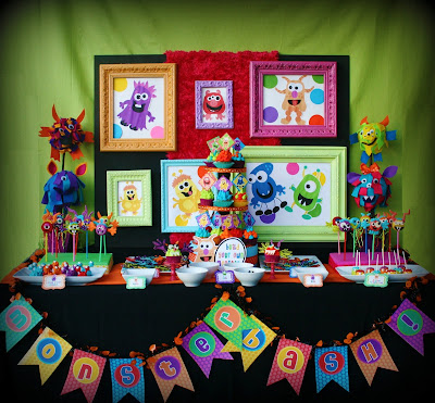 Monster  Birthday Party Supplies on Picnic Party  Birthday Party Decorations