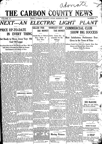 Electricity comes to Price Utah