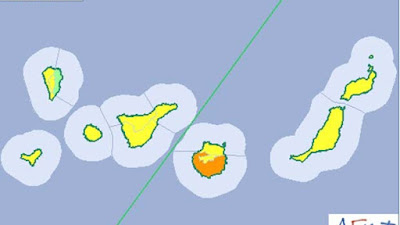 aviso naranja medianías sur  Gran Canaria, altas temperaturas