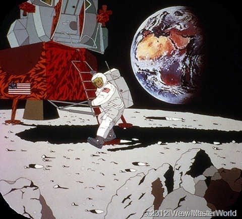 View-Master The 20th Century (B813), Scene C-6: First Man on the Moon, 1969