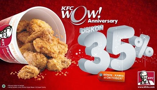 Ultah ke 35 KFC Promo  Harga Menu Info