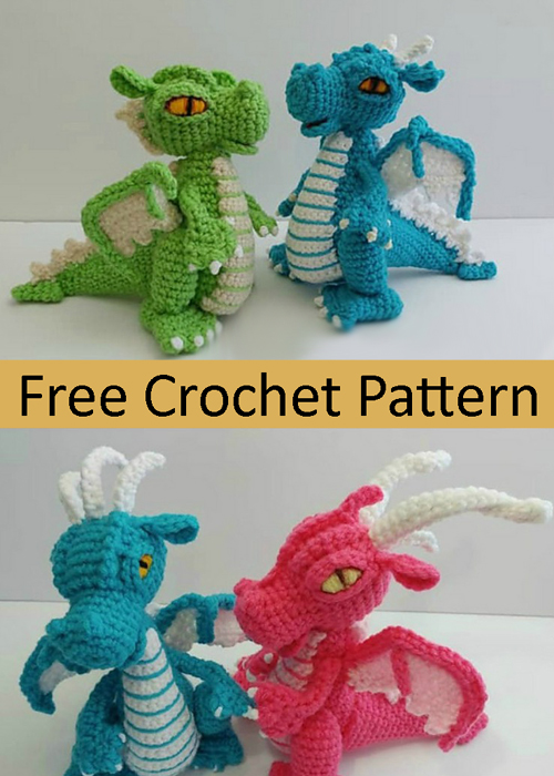 Small Dragon Amigurumi  - Free Pattern