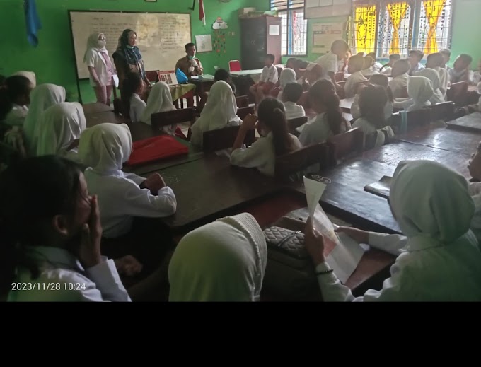 Rabu, 29 November 2023 kegiatan pemeriksaan kesehatan dan HIV di SD negeri 76 kota prabumulih di kelurahan Payuputat dari puskesmas gunung Kemala 