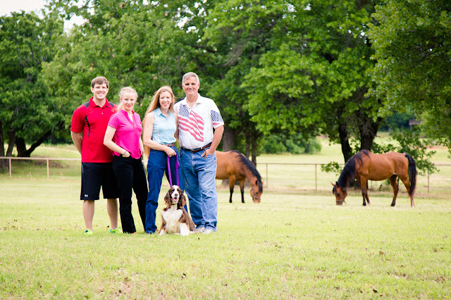  If there’s one thing we all know for certain—it’s that change is inevitable.  Many of life’s changes happen naturally, such as a high school graduation.  But sometimes, change can be completely unforeseen…like a job transfer.  The upheaval in this family’s life spurred their desire to preserve memories of their children growing up on their small acreage outside of town in Norman, Oklahoma, before kids are off to college, and parents move to Florida.                 Kathy’s wish was to capture pictures of the family together, for one last time, before daughter, Angela, graduates from high school and pursues a degree in bio engineering at OU.  Son, Joseph, is in medical school.  Kathy’s mom came in from Arizona for the graduation.     She also wanted some shots of the land they’ve grown to love, as well as their animals, who, of course, are considered “part of the family.”   Each of the horses were adopted, as well as the donkey…one horse from a neglectful breeder, and the other two from Blaze’s Tribute Equine Rescue.               As you can tell, this whole family is talented, energetic, creative, and knows how to have fun with each other!  It was an absolute pleasure to be able to capture some memories as life “opens new doors” for each of them.  