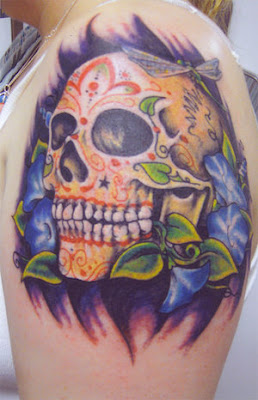 sugar skulls tattoos