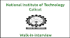 National Institute of Technology Calicut Walk in interview