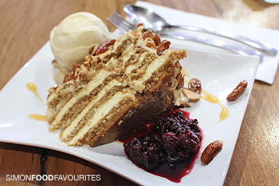 cake of  in vienna ($10 almonds crunchy then vienna amounts mascarpone, encased with almonds tiramisu