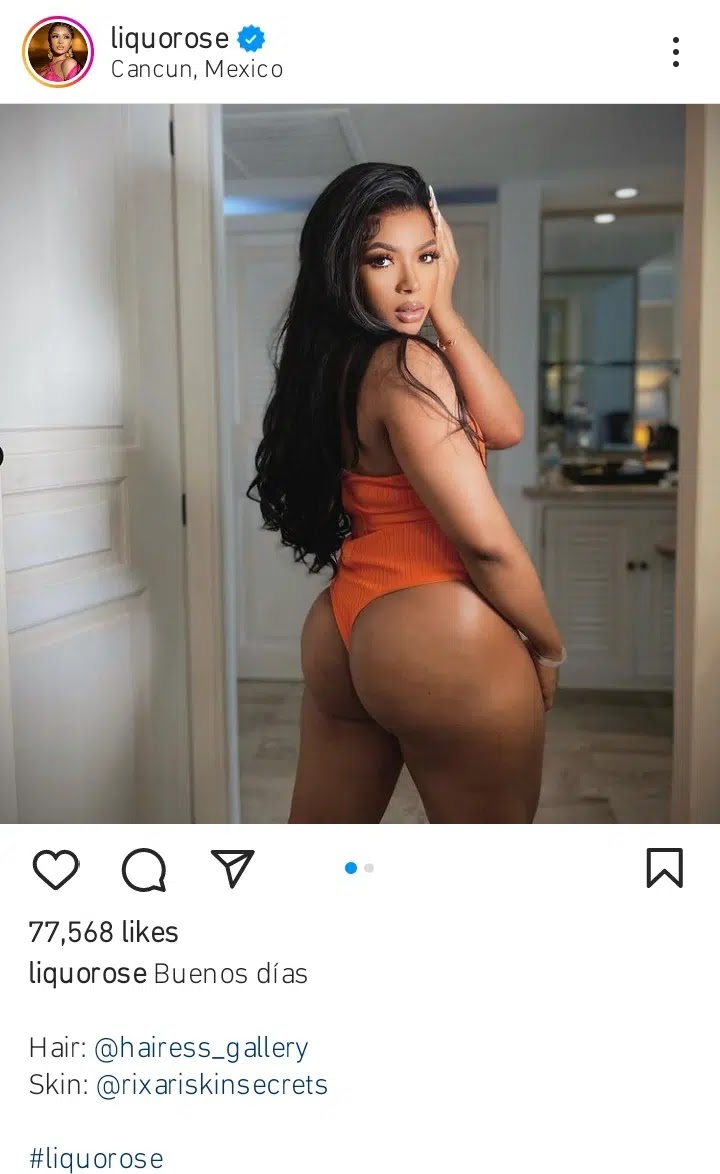 BBNaija’s Emmanuel shades Liquorose as she shows off her derriere in raunchy photos