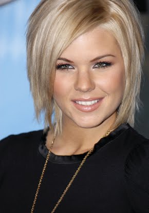 very short blonde hairstyles 2011. Kimberly Caldwell short blonde
