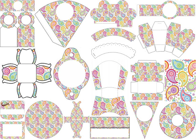 Paisley Free Printable Quinceanera Party Kit.