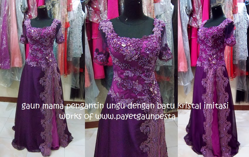 Model Gaun Pesta Brokat Modern