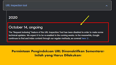 Yang Harus Dilakukan Ketika Pengindeksan URL Melalui Search Console Dinonaktifkan Sementara