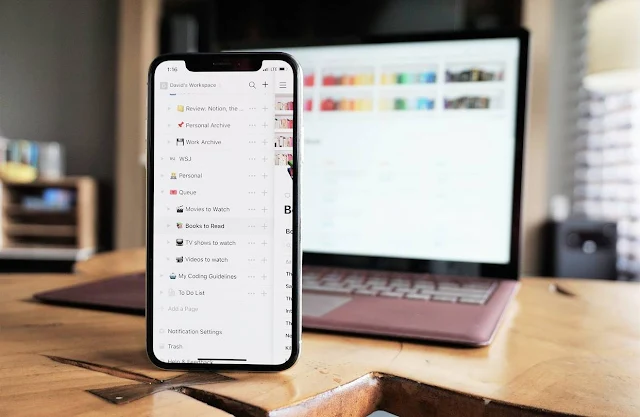 أفضل تطبيق ايفون Notion