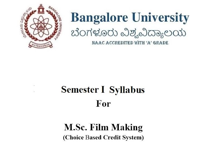  M.Sc. Film Making  Syllabus First Semester