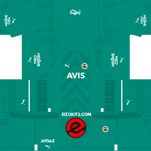 Fenerbahçe S.K. DLS Kits 2022-2023 Puma - Dream League Soccer Kits 2019 (Goalkeeper Home)