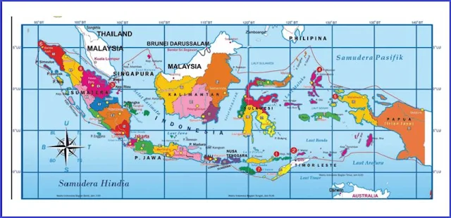 Gambar Peta Indonesia 34 Provinsi