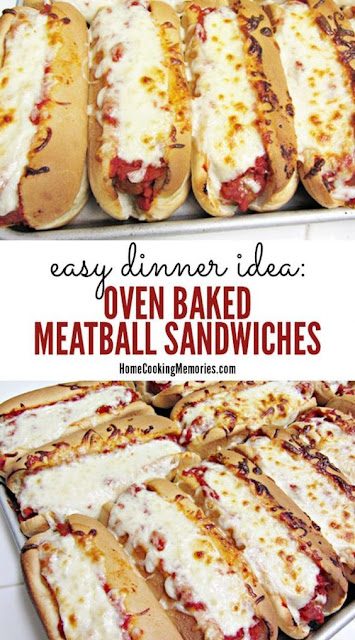 Oven Baked Meatball Sandwiches Recipe 