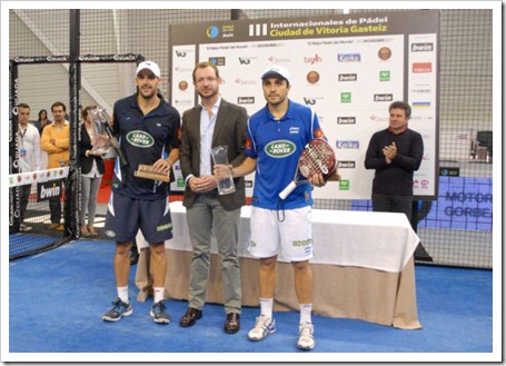 Los números uno del circuito bwin Padel Pro Tour derrotaron a Lima-Mieres, y levantaron su duodécimo título de la temporada en Vitoria.