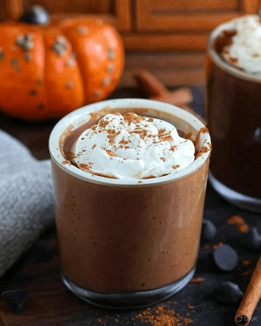 Thick and Creamy Pumpkin Hot Chocolate