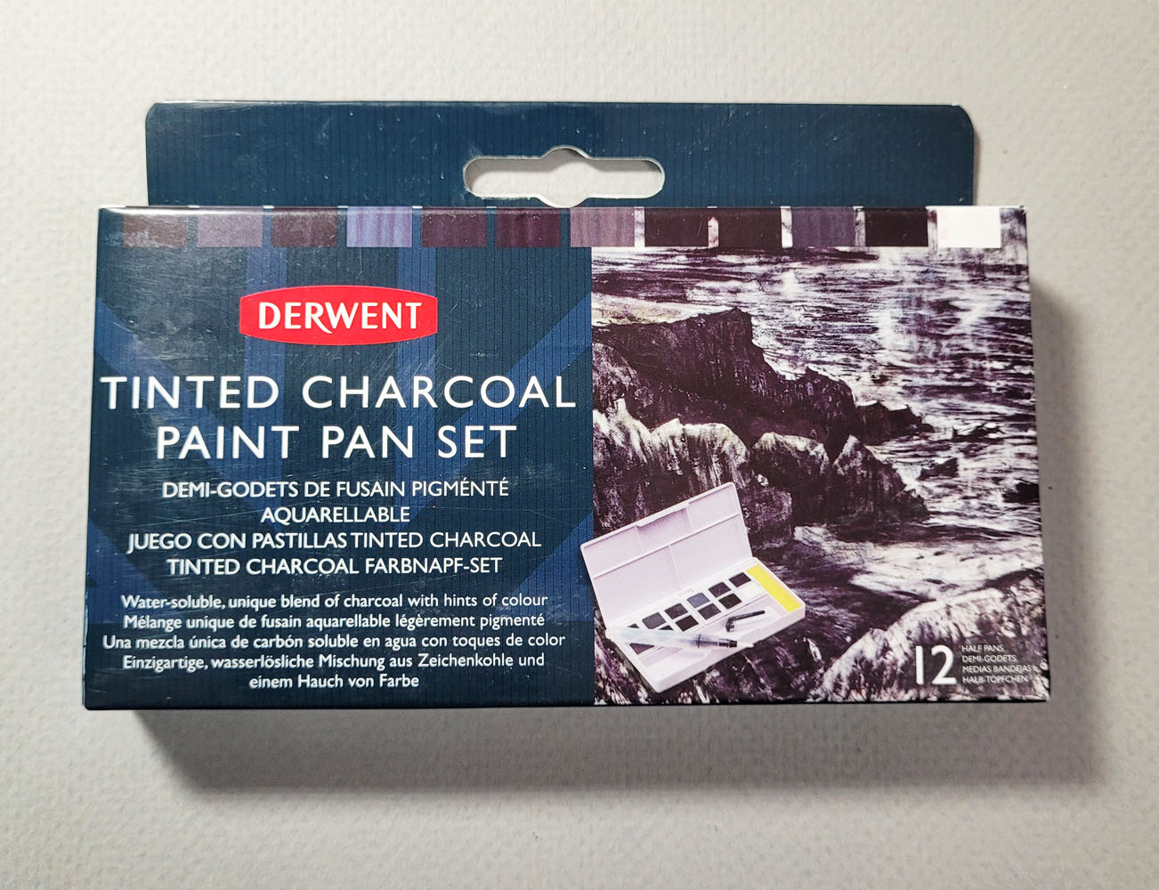 Derwent Tinted Charcoal 24 Pencil Tin Set