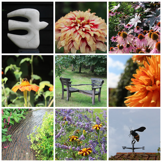 Flowers, sculpture, features and the mother of all bee weather vanes