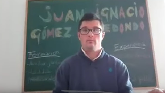 Joven con síndrome de Down difunden vídeo para pedir empleo;soy muy útil, muy trabajador, asegura (VÍDEO) 