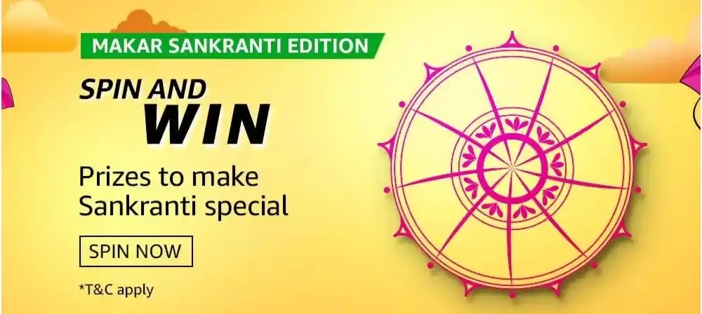 Amazon MAKAR SANKRANTI EDITION spin and win