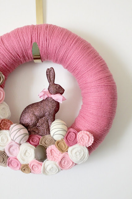 Easter decor and crafts with Easter bunnies