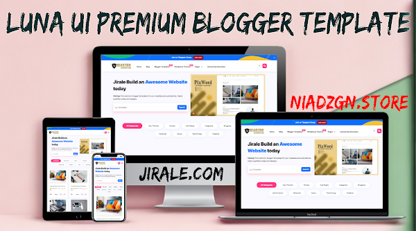 Luna UI Premium Blogger Template For Free