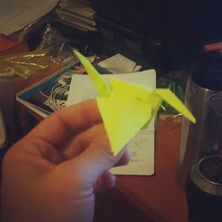 grulla origami DIY