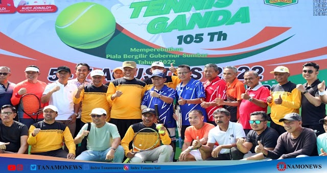 Gubernur Sumbar Buka Kejuaraan Turnamen Tenis Ganda ke-105 Piala Gubernur