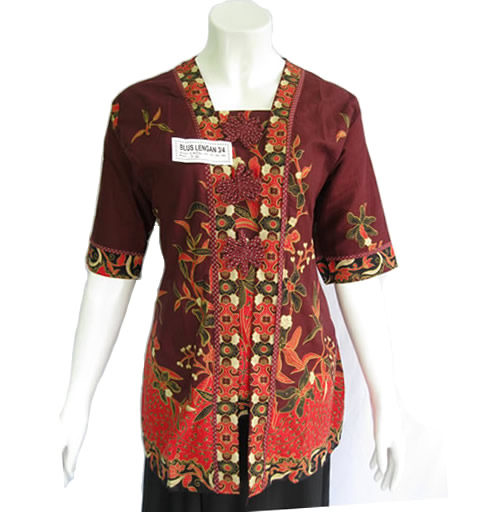 Model  Baju Batik  Wanita Modern Terbaru Yang Sedang Trend