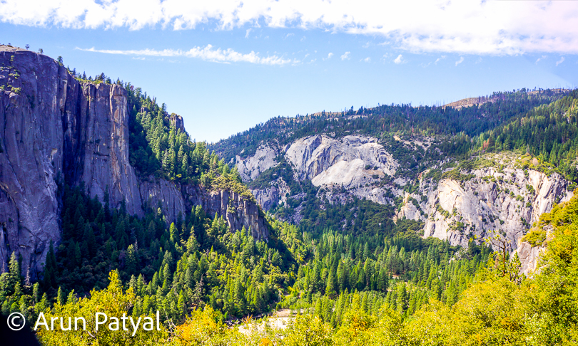 These spectacular views start welcome you at entrance of Yosemite Valley. Landscapes with mix of huge trees and rocks in contrasting colors make yosemite very special ad that's why it secures the places in to-do list of many travelers across the world. 