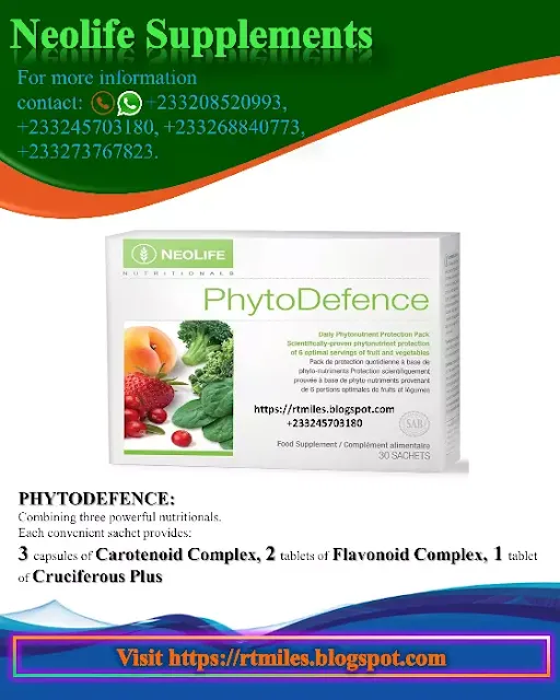 Neolife (GNLD) PhytoDefence packets provide 3 capsules of Carotenoid Complex, 2 tablets of Flavonoid Complex and 1 tablet of Cruciferous Plus.