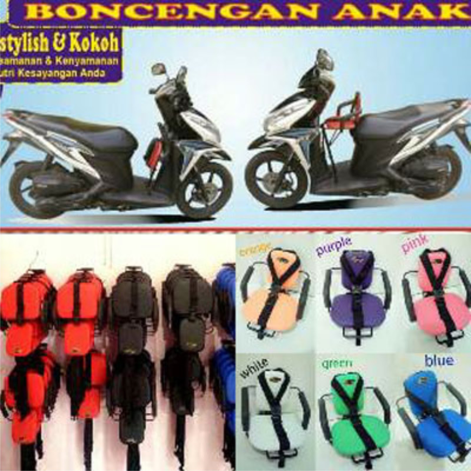 BONCENGAN MOTOR MATIC ANAK Tas Ransel Eiger