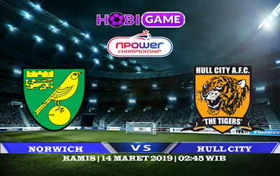 PREDIKSI NORWICH VS HULL CITY 14 MARET 2019