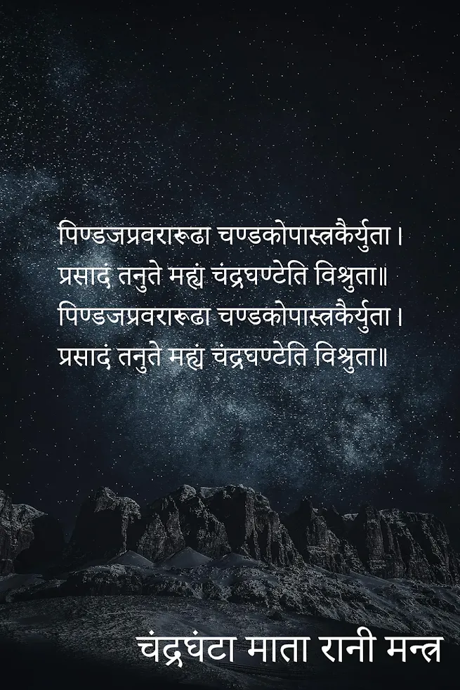 चंद्रघंटा माता रानी मन्त्र : समस्त बाधाएं और क्लेश हो दूर Chandraghanta Mata Mantra Lyrics Hind